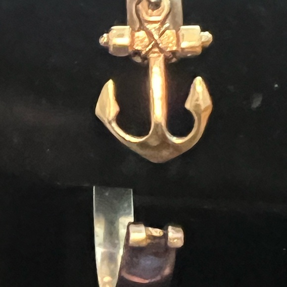 Sterling Silver & 14 K Anchor Hook Bracelet MRSP $842 - Picture 4 of 12